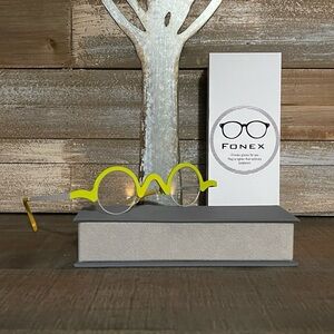 FONEX Pure Titanium Glasses Frame Women Round Eyeglasses F85810